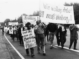 Belegschaft Proteste coop AG 1989