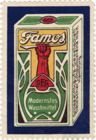 Famos Waschmittel 1910