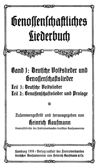 Genossenschaftliches Liederbuch 1910