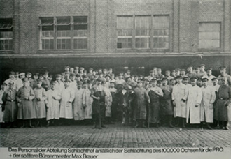 Schlachterei Produktion 1916